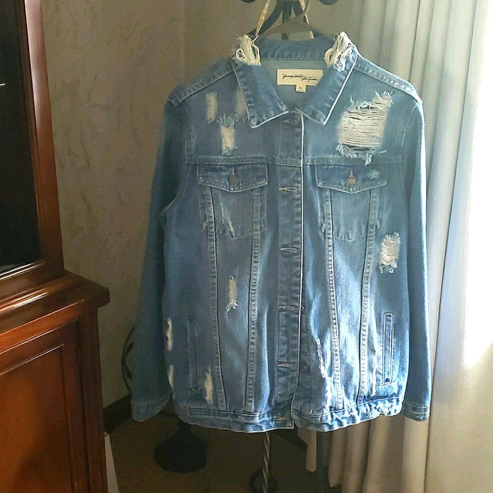 Distressed Jean Jacket